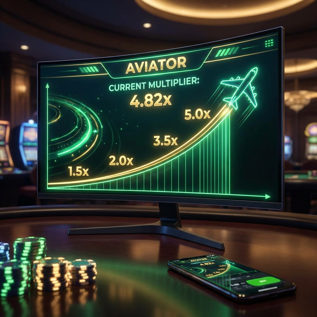 Avión en vuelo con multiplicadores crecientes